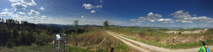 Panorama am Trailground Brilon