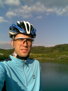 Selbstportrait auf der Staumauer
