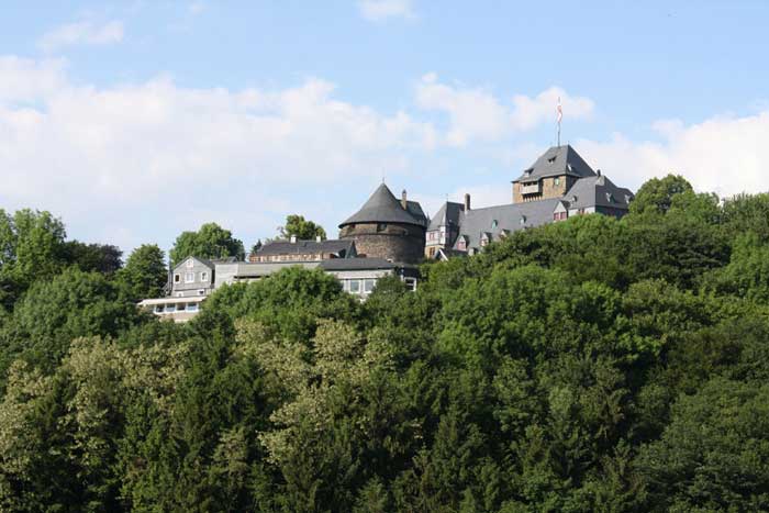 Blick auf Schloss Burg